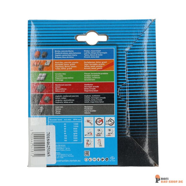 nortonschleifmittel/NORTON_schleifmittel_70184625185 Blades Norton Vulcan-VULCAN JET-115x22.23-8x2.2_150610